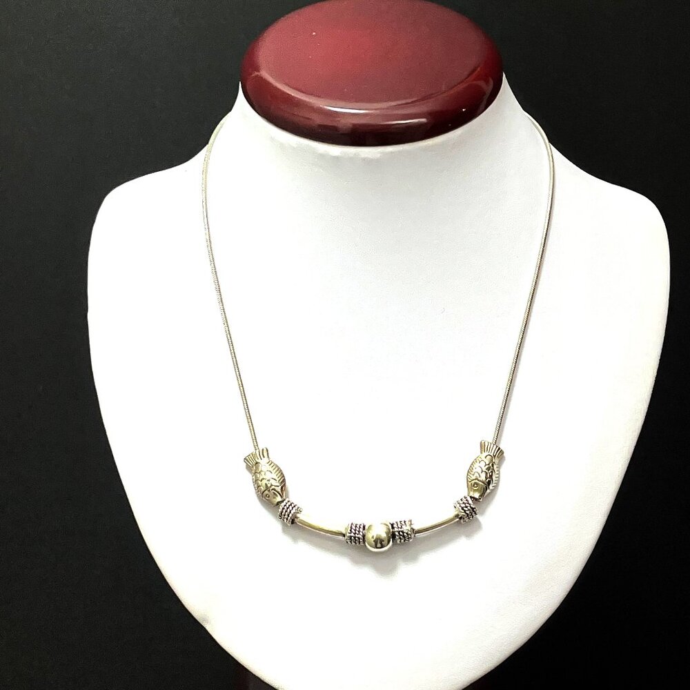 Sterling Silver Necklace China Length 18"